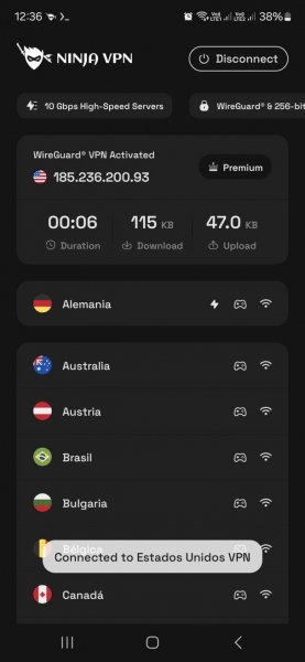 Ninja VPN 1. 0. 17. 23