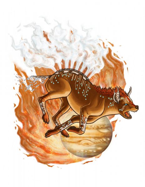 ZodionGraphic - 09 Sagittarius. The Hyena