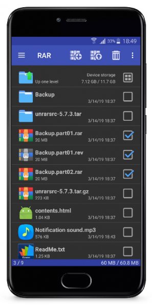RAR for Android v5. 90 build 88 [Final] [Mod Lite]