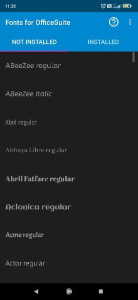 Fonts for OfficeSuite-com. naturallyselective