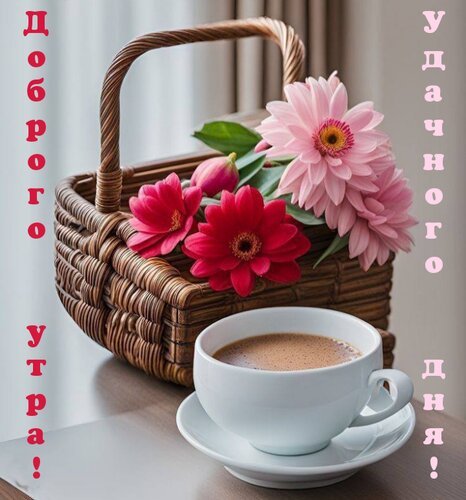 Открытка доброго утра удачного дня