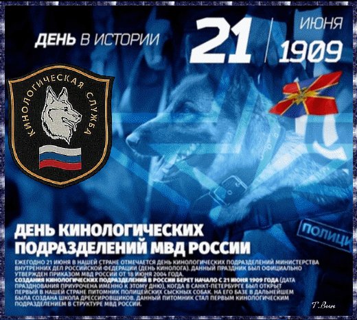 Анимированная открытка день кинолога (1)