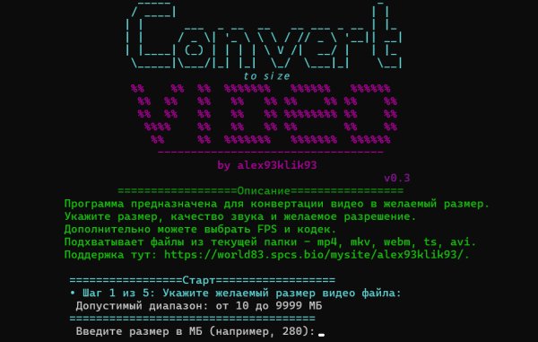 Convert To Size Video v0.3 x64