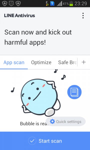 LINE Antivirus 2. 1. 9