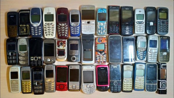 Вся моя коллекция старых телефонов NOKIA