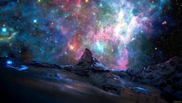 kartinka-vysokih-gor-i-yarkogo-kosmosa 1920x1080