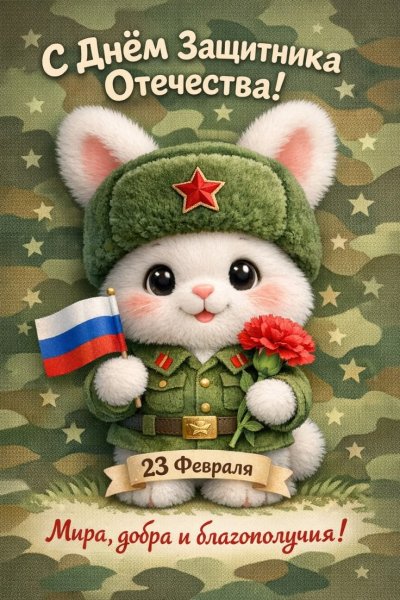 23 февраля от Зайки