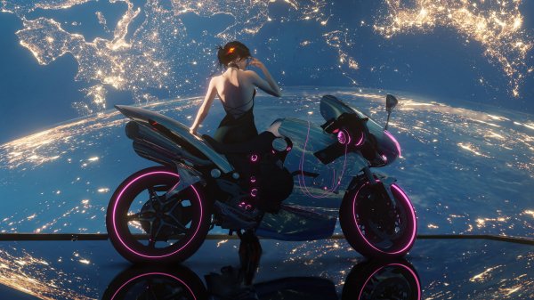 Sci-fi-girl-motorcycle-8k 890@5@r