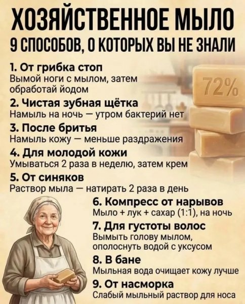 Хозяйственное мыло