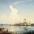 Вид на Смольный монастырь с Большой Охты 1851 Холст масло.jpg
