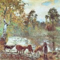Camille Pissarro The Pond at Montfoucault 1875.jpg