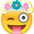62-622368 emoji-emojistickers-flowercrown-thank-you-for-coming-emoji.png