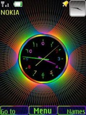 Colourful clock