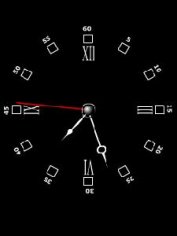 analog black clock