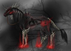 demon horse mount by legacyofleviathan