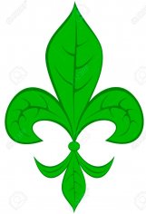 fleur-de-lis-with-leaf-pattern