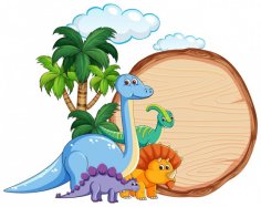 Many-dinosaur-wooden-banner 1308-21379