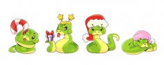 Cute-snake-cartoon-character 107791-28042