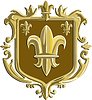 fleur-de-lis-coat-of-arms-gold-crest-retro