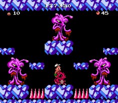 Adventure Island 3 (NES). Master Higgins VS Aliens