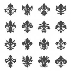 Floral-decoration-silhouette-vector-illustration 1284-41853