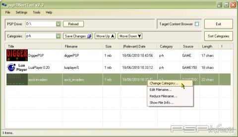 pspHBSortTool v4 0 0