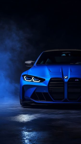 Blue-bmw-m4-the-black-background-101124
