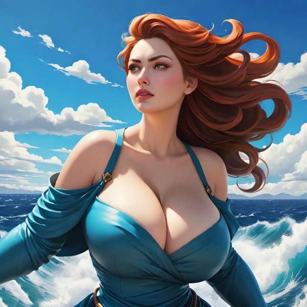 Девушка,море,облака-серия.036