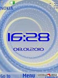 Abstract clock date