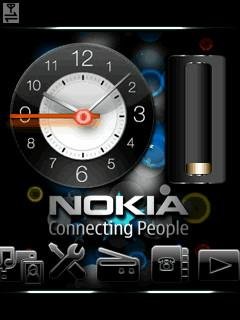 Nokia часы заряд батареи меню анимация