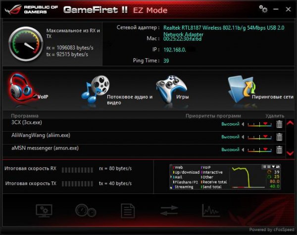 cFosSpeed 9.05 Build 2088 Beta