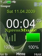 Abstract indicators clock