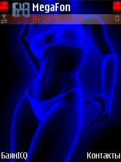 Neon sexy girl