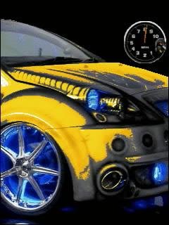 Neon car citroen спидометр анимация