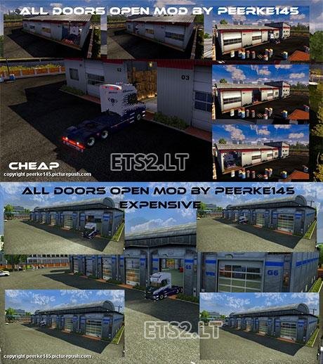 ETS2 Garage All Doors OpenV1.0