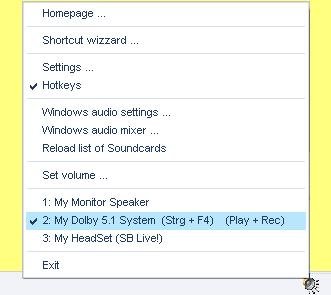 Quick Sound Switch XP vs Vista