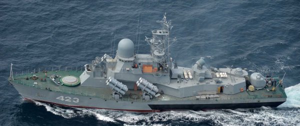 Russian corvette Smerch (423), after upgrades (2019)