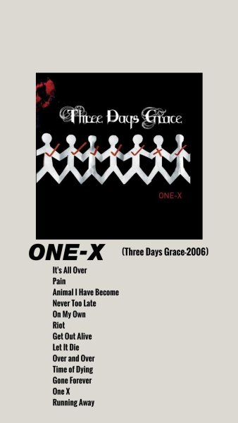 Three Days Grace - One X (Full Album) (2006)
