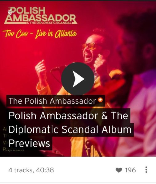The Polish Ambassador &amp;amp; The Diplomatic Scandal - Too Coo (Unreleased) - Live in Atlanta