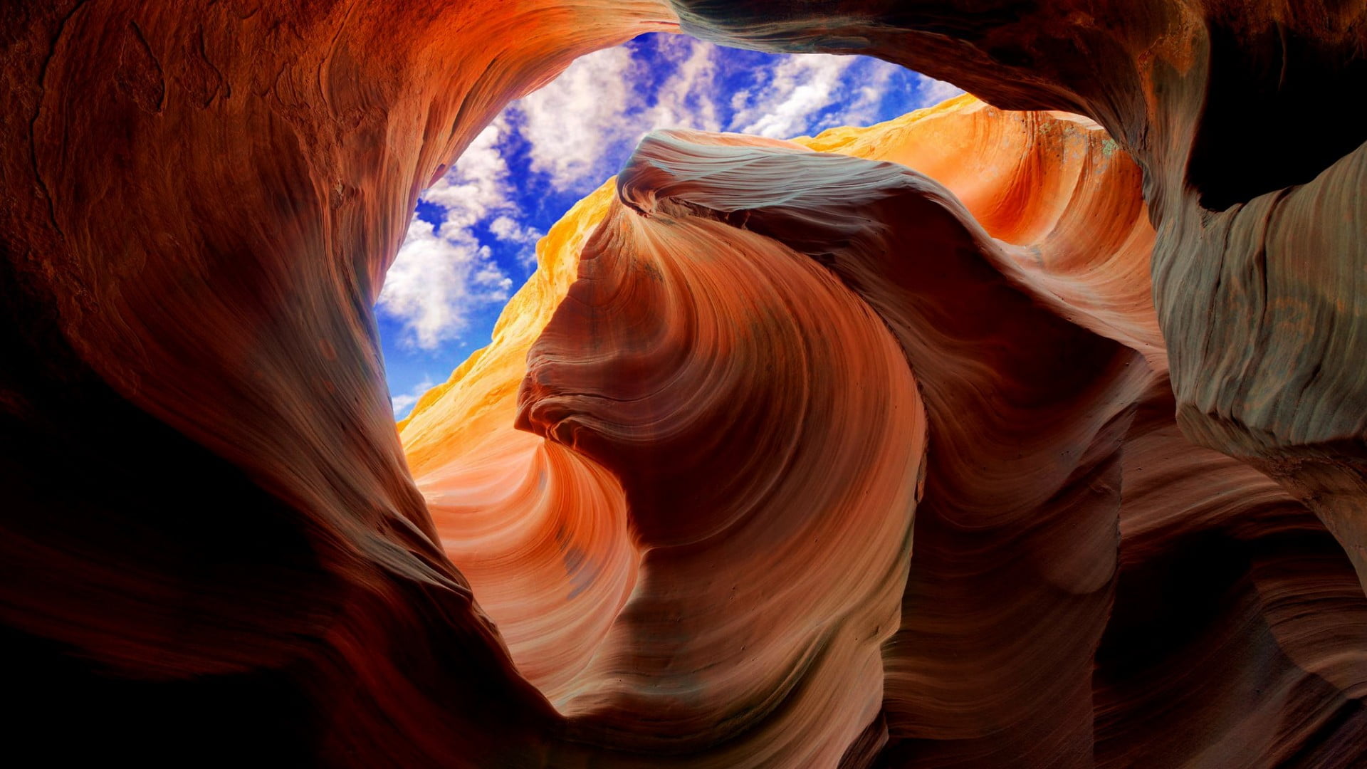 Rock-sky-landscape-antelope-canyon-wallpaper