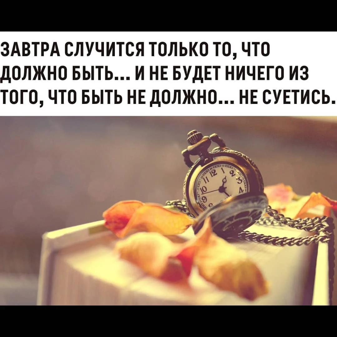 Не суетитесь