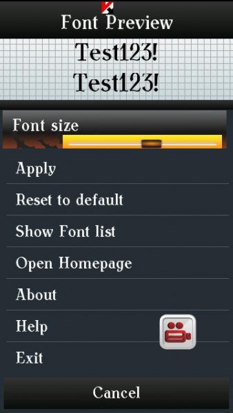 Font Zoomer v.3.20(0) Nokia