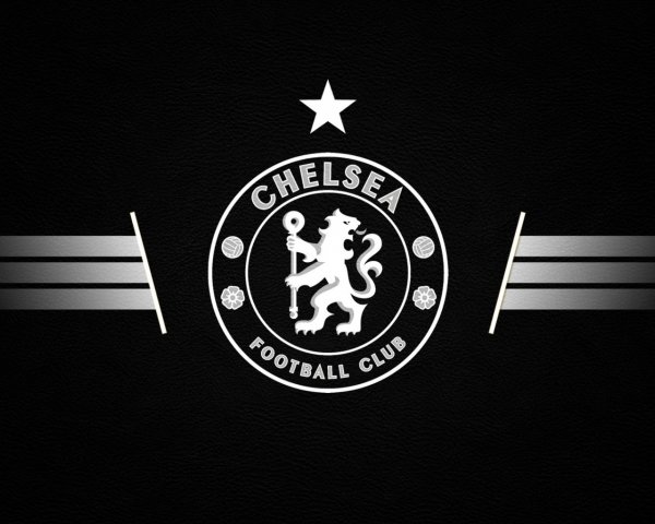 Chelsea Football Club logo white on gray 098397 1