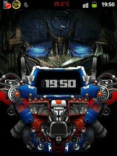 Optimus robot Go Locker Theme 1.00 SD