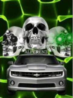 Camaro car черепа