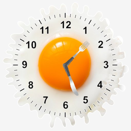 Scrambled eggs clock