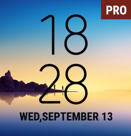 Galaxy Note8 Digital Clock Widget Pro 1.0.1