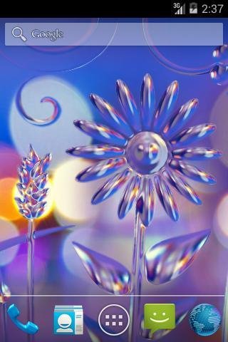 Glass Flowers Live Wallpaper - v.1.9