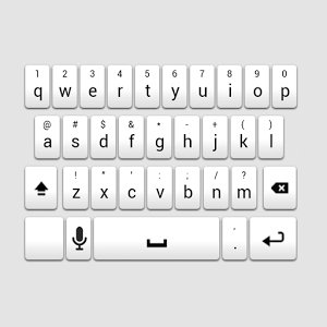 White Galaxy 1.0 white.galaxy.keyboard.s