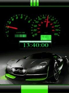Animated citroen car спидометр